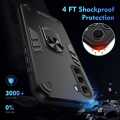 Infinix Hot 60 Pro Case Luxury Shock-Proof Armor With Car Ring Stand Cover. 