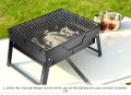 Charcoal Grill Barbecue Portable Grill, Stainless Steel Folding BBQ Grill Tabletop Outdoor Camping Picnic Burner/Barbecue Grill Portable Book Style. 