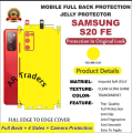 SAMSUNG S20 FE FULL BACK 360 premium Protection Skin / Wrap. 