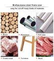 6 Inch Mini Aluminium Alloy Frame Saw Multifunction Hacksaw For Woodworking Iron Sheet Frozen Meat Pvc Bamboo Furniture Cutting. 