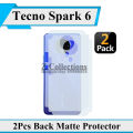 2Pcs Tecno Spark 6 Back Matte Protector Soft Skin Sheet Soft Film Protector For Spark 6. 