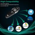August LP205R Wireless Presenter with Red Laser Pointer - Cordless Powerpoint Slide Changer with Shortcut Keys - Remote Control Clicker Range: 15m - Battery Powered (1xAAA Inc.). 