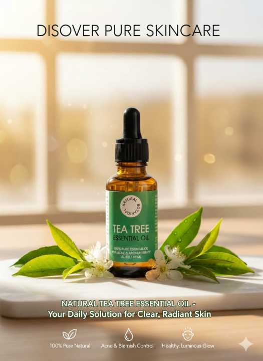 Tea Tree Oil 30 Ml Essential Oil for Cleaning And Disinfecting