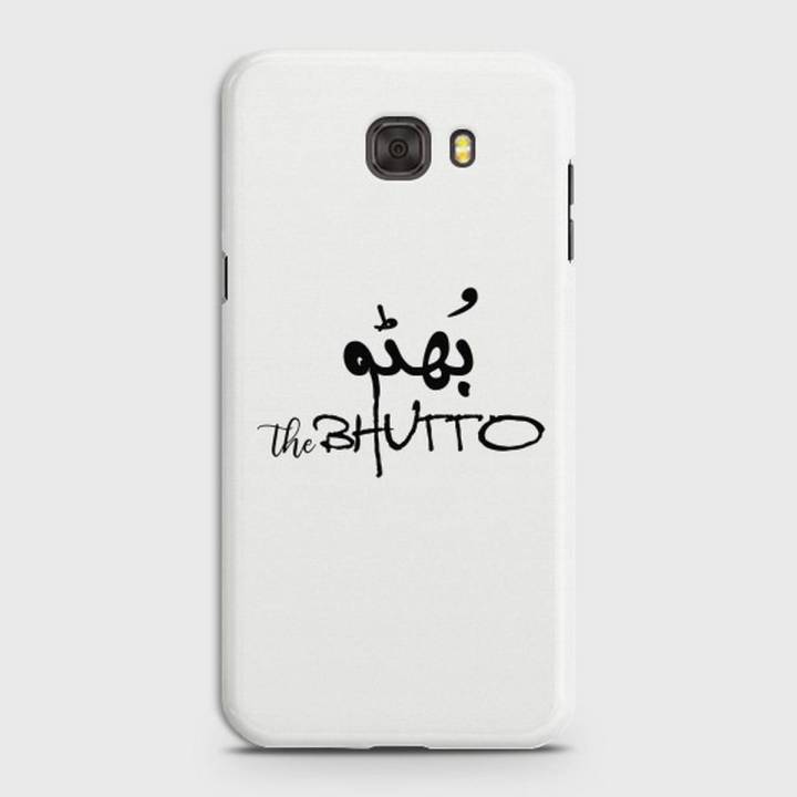 Samsung C7 Cover - SkinLee HQ Hard Case - Caste Name Bhutto Customized Cover - SKINLEE-663-1-229-105