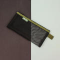 Stationery storage pencil case contrasting color pencil case filing products student pencil bag large capacity pouches transparent mesh pencil case. 