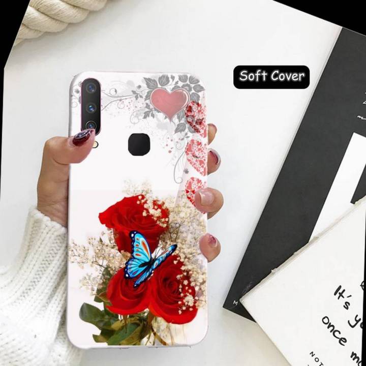 Vivo Y15 Back Cover Case -  Floral Cover