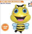 HONEYBEE FOIL BALLOON PERFECT FOR JUNGLE PARTY THEME DECORATION ( 30 INCH X 19 INCH ). 