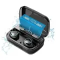 F2 TWS M10 Bluetooth 5.1 Wireless Ear-bud with Charging Box, 3500mAh, Waterproof Sports Headphones, Stereo Headset with Built-in Microphone, New. 