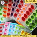 Silicon Ice Cubes Tray Multipurpose Fruit Shapes Ice Cube Tray Cute Silicone Chocolate Mold Maker Ice Cube Tray Freeze Mould Bar Pudding Jelly Color Random. 