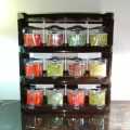 Mighty 12 in 1 Crown Spice Rack  with Spons (Set Easy to wall). 