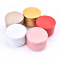 Candle Tin Round Metal Tin Box Candle Tin Aluminum Jar Storage Candle Travel Tin. 