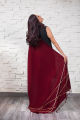 Nuqsh Fancy Deep Red Winter Shawl For Women. 