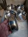 Heavy Round Katori Bowls Pyali Set Stainless Steel 5 inches. 