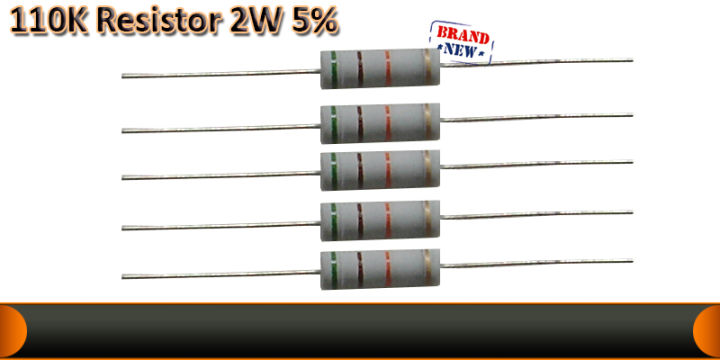 20pcs 110K ohm 2W 5% Resistor 110 kilo ohm | Daraz.pk