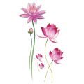 1Sheet 3D Little Fresh Flower Waterproof Tattoos Sticker / Water Transfer Mixed Style Stickers / Body Art Temporary Tattoo for Men and Women. 