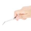 Stainless steel gel nail acrylic nails shaping tweezers clip art tool straight curved rhinestone stud fashion tools. 