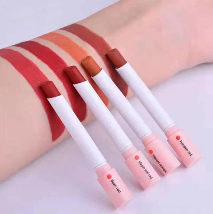 4%20Pcs%20Lip%20gloss%20korean%20Lipstick%20Set%20Makeup%20Daily%20Use%20Women%20for%20Profession%20Use%20Matte%20Long%20Lasting%20Lip%20Gloss%20Makeup%20Cosmetic%20for%20Makeup,%20Beautification%20and%20Lip%20Contour%20-%20Image%204