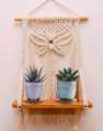 Lifestyle Glory Brand Macrame Wooden Wall Hanging Shelf I Decorating items I Decorating items for home I Wall decoration items I Wall art I Wall art hangings I Home decor items I Decoration pieces I Decoration items I Office Decoration. 