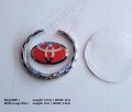 Toyota With Ring Style Red Chrome 1 piece Logo Metal Emblem Metal Body Monogram For Car Motorcycle Decorative Metal Marka Self Adhesive Metal Logo. 