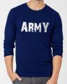 Army Printed T Shirt Full Sleeves. 