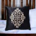 Luxury Velvet Laser Cut Sofa Cushion Cover Velvet Cushion Designed With Leaser Work, 16*16 FRONT, Silck with Side Zip. 