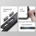 lthmy case for Oppo K9x Transparent Hard Back with Shockproof Enhanced Side Protective Bumper Phone Cover. 