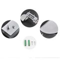 2PCS Bathroom Mirror Glass Clip Stainless Steel Half Round Glass Clamp Advertising Plate Glass Holder Shelf Clamp Bracket With Screws For Cupboard Door. 