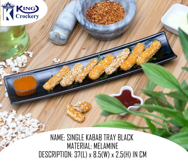 1%20Piece%20Melamine%20Double%20Kabab%20Tray%20-%20Serving%20Tray%20-%20%20Melamine%20Material%20-%20White%20&%20Black%20-%20Image%203