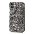 For iPhone 11 Electroplated 3D Stone Texture TPU Phone Case. 
