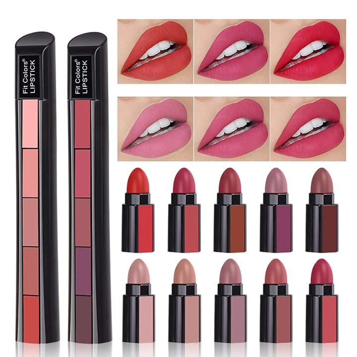 5%20in%201%20Lipstick%20Matte%20lipsticks%20Waterproof%20%7C%20Long%20Lasting%20%7CLipstick%20Long%20lasting%20Random%20Shades%20Lipsticks%203.5g%20-%20Image%202