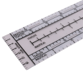 Aviation Navigation Plotter Plastic Flight Plotter Premier Fixed Plotter with WACCharts, Flight Planning Tools for Pilots, for Students. 