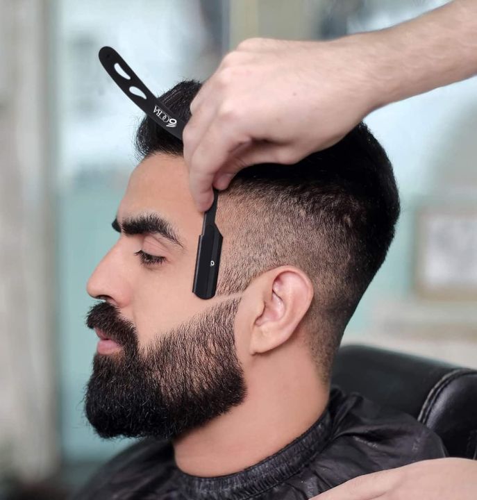 OCBA%20Shaving%20Razor%20Professional%20Straight%20Razor%20Black%20Multi%20Blade%20Barber%20Razor%20Safety%20Razor%20Ustra%20-%20Image%202