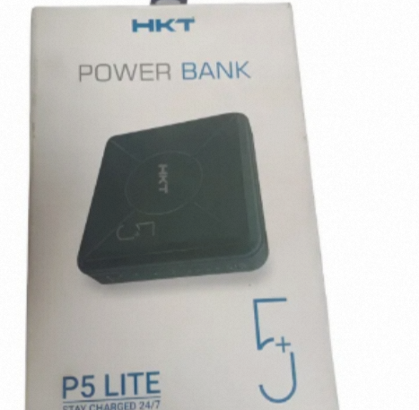 HKT P5 Lite 5000mAh Power Bank Black Color For All Mobile