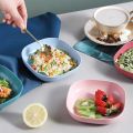 10Pcs Food Grade Plate Plastic Multi-function Creative Spit Bone Dish Household Dish Round Square Elliptical Plate Set Dining Table Garbage Plate. 