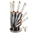 Kitchen Knife Set – 3Cr13 Stainless Steel Blades with Ergonomic Handles – Includes Movable Storage Holder – Durable & Sharp Cutting Tools for Home and Professional Use. 