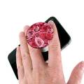 Rose Pop Socket Mobile Stand / Holder for Boys & Girls - Universal Pop Socket for Mobile Phone & Tablets & Cover - Red. 