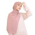 Pastel Hijaabi T Pink Best Quality Chiffon Hijab Georgette Hijab Breathable Soft Fabric Modesty Stylish Lightweight Instant Hijabs. 