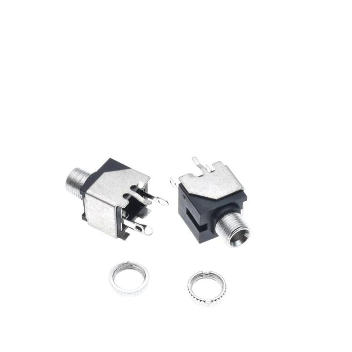 10Pcs 3.5Mm Metal Jack With Nut And Screw 3.5 Mm 4Pin Audio Connector Headset PJ-301BM DIP Headphone DIY Parts*