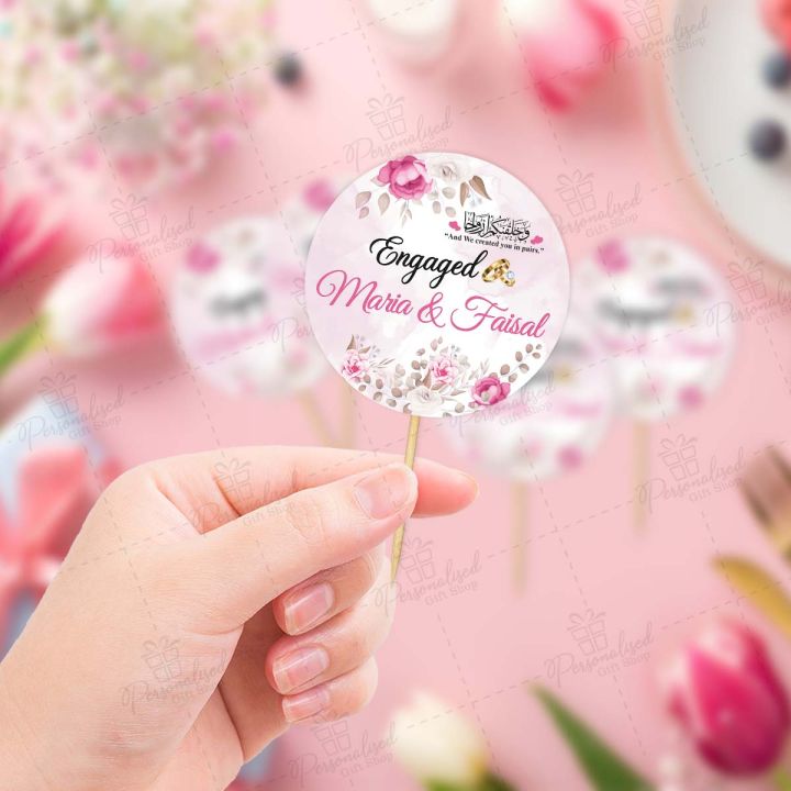Pack%20of%2012%20PERSONALISED%20Engaged%20Mithai%20Cupcake%20Toppers%202.5%20inches,%20Best%20for%20Engagement%20&%20Wedding%20Party%20Celebration%20Topper%20with%20ANY%20NAME%20-%20Image%202