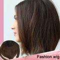 New eamle ilk-Bae Hair Topper Fringe Hairpiece traight Clip in Forehead Topper with Wipy Bang Extenion. 