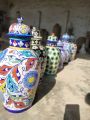Blue Pottery Chinese Jars / Ginger Jar / Pickle Jar. 