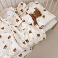 Class A children's pure six layer gauze bath all cotton towel, summer cool newborn baby hug blanket, pillow towel. 