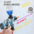M416 Gel Blaster with silencer  65 meter range Electric Toy Gun - 10,000 Gel Balls (Assorted Colors). 