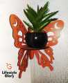 Lifestyle Glory Brand Corner Decorative Butterfly Wall Shelf I Modern Wall Mounted Shelf, Wooden Shelf, Corner Shelf, Wall Decoration Items for Toys, Room Decoration Items for Plants, Home Decoration Items for Candles,. 