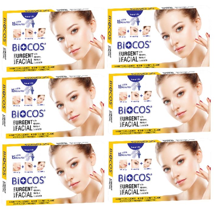 Biocos Urgent Whitening Facial (Pack of Six)