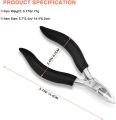 BEZOX Precision Toenail Clippers Trimmer For Thick or Fungus Ingrown Nails - With Metal Box. 
