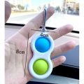 【Hot sale NEW! Fidget Toy Fat Brain Simpl Dimpl Key Chain Stress Release Toy Silicone Push Pop Educational Toddler Baby Early Learning Toys -wewe.