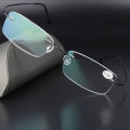 1PC Classic Ultralight Rimless Memory Titanium Magnetic Reading Glasses Men Women Presbyopic Eyeglasses Strength +1.0~+4.0. 