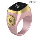 Smart Tasbih Tally Counter Ring for Muslims Zikr Digital Tasbeeh 5 Prayer Time. 
