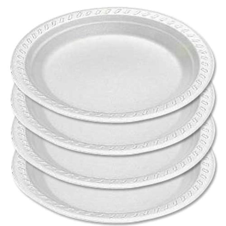 100% Compostable Heavy-Duty Plate, Natural Disposable Plate,  Biodegradable Plate